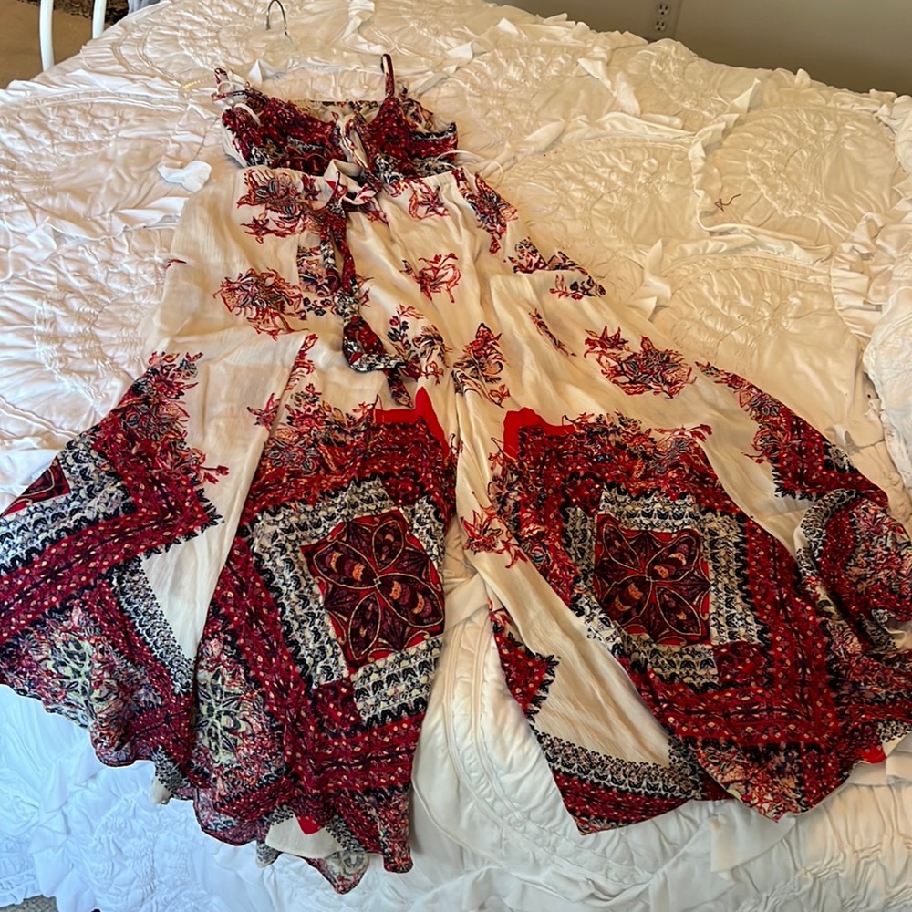 Free People wide leg jumpsuit